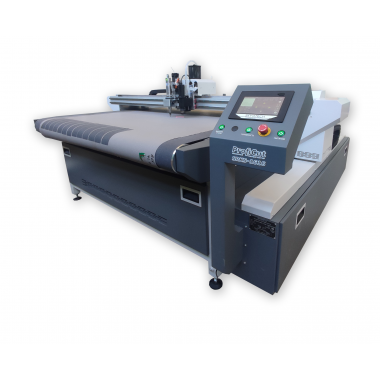 Buy flatbed cutting plotter PROFICUT. Cutting plotter for cutting sheet and roll materials (fabrics, rubber, vaporite, leather, corrugated cardboard, films, etc.).