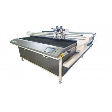 ProfiCut flatbed cutting plotter for automatic cutting of popular sheet materials. Buy a plotter for cutting rubber, corrugated cardboard, fabric and leather and other materials